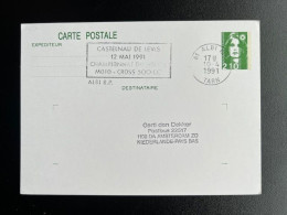 FRANCE 1991 POSTCARD SPECIAL POSTMARK CASTELNAU DE LEVIS MOTOCROSS 500CC 12-05-1991 FRANKRIJK - Motorräder