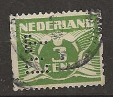 1925 USED Nederland NVPH R4 Zonder Watermerk Perfin - Used Stamps