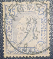 Belgium 25 C Used Postmark Stamp Classic 1884-1891 - Autres & Non Classés