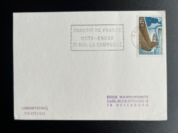 FRANCE POSTCARD SPECIAL POSTMARK MOTOCROSS CHAMPIONSHIP LA COURONNE 21-05 FRANKRIJK - Motorräder