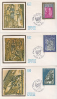 Andorra Set On Silk FDCs - Religion