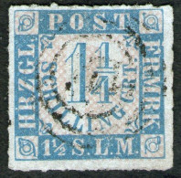 171 Gettorf Auf 1 1/4 Shilling Blau - Schleswig Holstein Nr. 7 - Schleswig-Holstein
