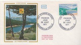 Andorra Stamp On Silk FDC - FDC