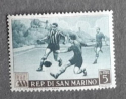 MARINO MARIN 1953  MNH**   FOOTBALL FUSSBALL SOCCER  CALCIO VOETBAL FUTBOL FUTEBOL FOOT - Ungebraucht