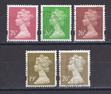 Grande Bretagne - 1991 - 2000 -  Elisabeth II -  Y&T N °  1710   1876   1877   1683  1692  Oblitérés - Used Stamps