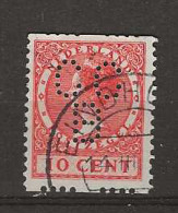 1926 USED Nederland NVPH R25 Met Watermerk Perfin - Used Stamps