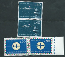 Italia 1965; Rete Aerea Postale Notturna, Serie Completa In Coppie. - 1961-70: Mint/hinged