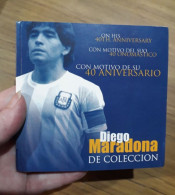 SET DIEGO MARADONA 40 ANIVERSARIO ALPACA COIN CONMEMORATIVE MONEDA - Andere - Amerika