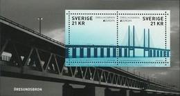 SUECIA/ SWEDEN/ SCHWEDEN/ SUÈDE - EUROPA 2018 - "PUENTES.- BRIDGES - BRÜCKEN - PONTS" -  FEUILLE BLOC - 2018