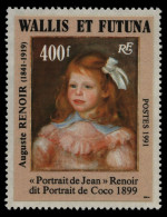 Wallis & Futuna 1991 - Mi-Nr. 598 ** - MNH - Selbsklebend - Gemälde / Paintings - Unused Stamps