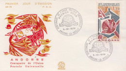 Andorra Stamp On FDC - FDC