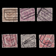 BELGIUM RAIL WAY STAMP.1916.SET 6.USED - Usados