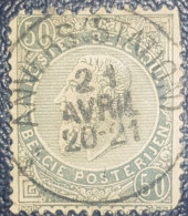 Belgium 50C Used Postmark SON Classic Stamp Anvers Station Cancel - Sonstige & Ohne Zuordnung