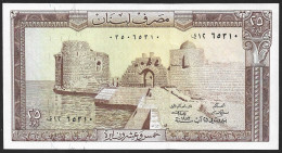 Lebanon 25 Livres 1983 P64c  UNC - Lebanon