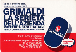 Calendarietto - Grimaldi - La Sieretà Dell'azienda - S.francesco Al Campo - Ciriè - Anno 1989 - Petit Format : 1981-90