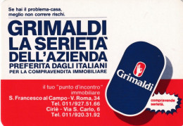 Calendarietto - Grimaldi - La Sieretà Dell'azienda - S.francesco Al Campo - Ciriè - Anno 1989 - Small : 1981-90