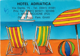 Calendarietto - Hotel Adriatica - Riccione - Anno 1989 - Kleinformat : 1981-90