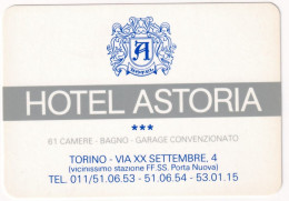 Calendarietto - Hotel Astori - Torino - Anno 1989 - Formato Piccolo : 1981-90