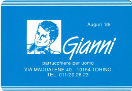 Calendarietto - Italo - Parrucchiere Per Uomo  - Orbassano - Anno 1989 - Tamaño Pequeño : 1981-90