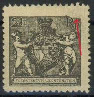 Liechtenstein 1921 Michel Nummer 46BI Gefalzt - Gebruikt