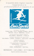 Calendarietto - Luissport - Bersezio - Anno 1989 - Tamaño Pequeño : 1981-90