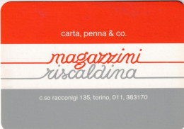Calendarietto - Magazzini - Riscoldina - Torino - Anno 1989 - Petit Format : 1981-90
