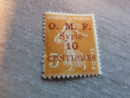 Semeuse Fond Plein - Syrie O.m.f. - 10c. S. 5c. - Yt 84 (158) - Orange - Oblitéré - Année 1924 - - Used Stamps