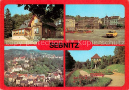 73039925 Sebnitz Gaststaette Finkenbaude Aug Bebel Platz Stadtblick VdN Denkmal  - Sebnitz