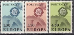 PORTUGAL 1026-1028, Postfrisch **, Europa CEPT 1967, Zahnräder - 1967