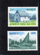 1995 Noorwegen Yv N°1133/1134  : ** - MNH - NEUF - POSTFRISCH - POSTFRIS - Neufs