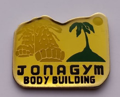 FF263 Pin's JONAGYM JONA GYM BODY BUILDING BODY BUILDING Palmier Gymnastique Achat Immédiat - Gymnastiek