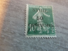 Semeuse Fond Plein - Syrie - 50c. S. 10c. - Yt 86 (159 - Vert - Oblitéré - Année 1922 - - Oblitérés