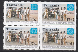 00990/ Tanzania 1987 Sg504 1s.50 Multicoloured MNH Block 4, 20th Anniversary Of National Bank Of Commerce - Tanzania (1964-...)