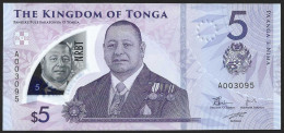 Tonga 5 Paanga 2023 P51 UNC - Tonga