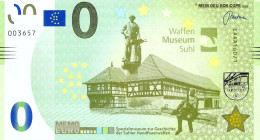 0-Euro MEMO EAAA 160/1  WAFFEN MUSEUM SUHL - Essais Privés / Non-officiels