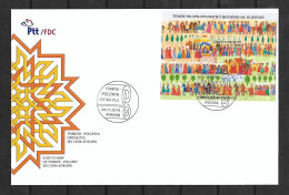 2014 Joint Turkey And Poland, FDC TURKEY WITH SOUVENIR SHEET: Friendship - Emissions Communes