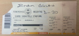 FENERBAHCE - BESIKTAS ,MATCH TICKET ,2005 - Eintrittskarten