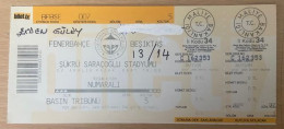 FENERBAHCE - BESIKTAS ,MATCH TICKET ,2001 - Eintrittskarten