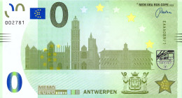 MEMO 0-Euro EAAA 089/1  ANTWERPEN - Essais Privés / Non-officiels