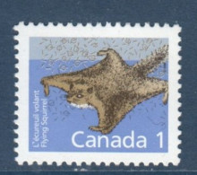 Canada, **, Yv 1064, Mi 1102 XA, SG 1261, Grand Polatouche (Glaucomys Sabrinus) , Assapan Ou écureuil Volant., - Roditori