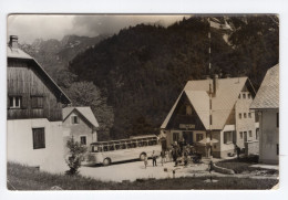 1960? YUGOSLAVIA,SLOVENIA,BOVEC,OLD BUS,POSTCARD,MINT - Jugoslawien