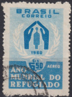 1960 Brasilien AEREO ° Mi:BR 977, Sn:BR C94, Yt:BR PA82, World Refugee Year - Usati