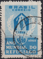 1960 Brasilien AEREO ° Mi:BR 977, Sn:BR C94, Yt:BR PA82, World Refugee Year - Luchtpost