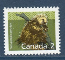 Canada, **, Yv 1065, Mi 1103 XA, SG 1262, Porc-épic D'Amérique (Erethizon Dorsatum), - Rodents