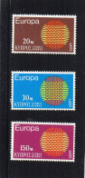 1970 Zypern Mi N° 332/334 ** : MNH, Postfris, Postfrisch , Neuf Sans Charniere - 1970