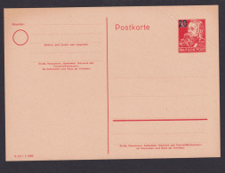 DDR Ganzsache P 42 02 Aufdruck 20 Auf 20 Pfg. Köpfe Luxus Kat.-Wert 23,00 - Postcards - Used