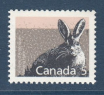 Canada, **, Yv 1067, Mi 1105, SG 1264, Lièvre D'Amérique, Lièvre Variable Ou Lièvre à Raquettes (Lepus Americanus), - Nager