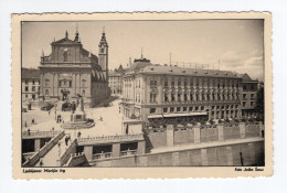 1940. KINGDOM OF YUGOSLAVIA,SLOVENIA,LJUBLJANA,MARIA'S SQUARE,POSTCARD,USED,ORIGINAL PHOTOGRAPH - Jugoslawien