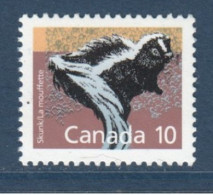 Canada, **, Yv 1069, Mi 1107 YA, SG 1266, Mouffette Rayée (Mephitis Mephitis), - Neufs