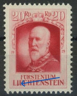 Liechtenstein 1929 Michel Nummer 91I Gefalzt - Gebruikt